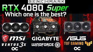 RTX 4080 Super MSI Ventus vs Gigabyte Windforce vs Asus Tuf  1440p  2160p  Test  Benchmark [upl. by Enila]