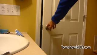 How to Fix a Door that Wont Close  Two Things to Try with a Screwdriver [upl. by Sommers]