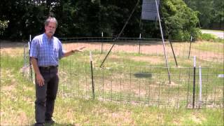 Exclusion Fencing for Feral Hogs Around Wildlife Feeders [upl. by Adnylam]