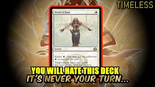 You Will Hate This Deck and So Will I  UW ChantPrison  Timeless BO3 Ranked  MTG Arena [upl. by Aelc]