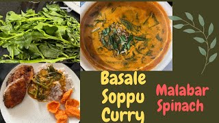 Basale Soppu Coconut CurryMalabar Spinach [upl. by Iccir239]