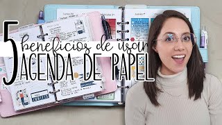 5 BENEFICIOS DE USAR AGENDA DE PAPEL  JULIETA JAREDA [upl. by Esil]