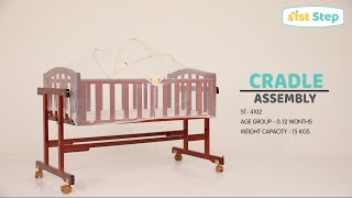 1st Step  Baby Cradle  Assembly Video  Feature Video  ST4102 [upl. by Irovi]