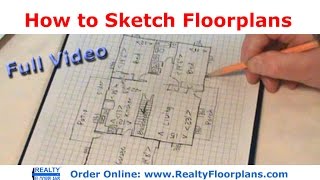 Realty Floorplans How to Rough Sketch a Floor Plan Full Version [upl. by Yetty419]