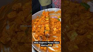 Most Hygienic Paneer tikka Making😍😋 Indian Street Food [upl. by Goldenberg]