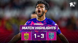 Match Highlights  Hyderabad FC 13 Kerala Blasters FC  MW 22  ISL 202324 [upl. by Newmark]