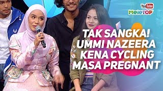 TAK SANGKA Ummi Nazeera pregnant tapikena cycle atas highway  MeleTOP  Nabil amp Neelofa [upl. by Kooima442]