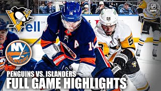 Pittsburgh Penguins vs New York Islanders  Full Game Highlights  ESPN NHL [upl. by Netsreik]