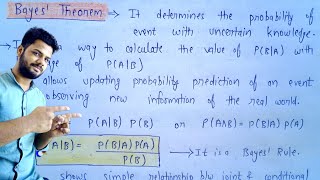 Bayes Theorem with an example in artificial intelligence  Lec27 [upl. by Sukul814]