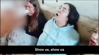 Video Footage Depicting the Horrific Kidnapping of 5 Female Israeli Hostages [upl. by Josee]