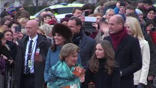 The Duke and Duchess of Cambridge in Oslo Norway  February 1 2018 [upl. by Schwab]