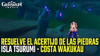 Resuelve el acertijo de las piedras ｜ Octava del maushiro ｜ Inazuma ｜ Genshin Impact [upl. by Flannery]