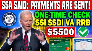 SSA Said 5500 OneTime Payments Sent  Social Security SSI SSDI VA Seniors [upl. by Zonda131]