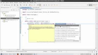 Spring Tutorial 04  Writing Code Using the Bean Factory [upl. by Tchao]