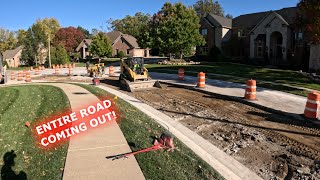 Removing a Massive Section of Concrete  Road Work Ahead [upl. by Coleen]