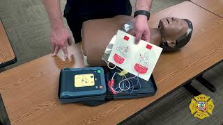 How to use an AED Automated External Defibrillator [upl. by Avrenim]