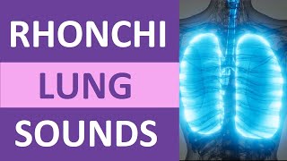 Rhonchi Lung Sounds Nursing NCLEX Review  Adventitious Lung Sounds [upl. by Akemihs]