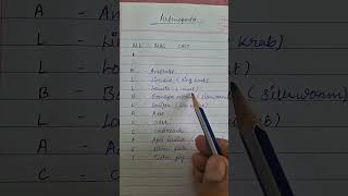 Arthropoda phylum examples mnemonic shorts ytshorts animalkingdomneet [upl. by Arakal]