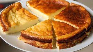 Tarte au yaourt avec 4 ingrédients  Recette RAPIDE et FACILE [upl. by Ahsiekim39]