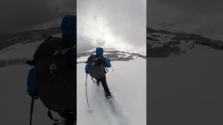 Deep Powder Telemark Skiing With My Flying Buddy [upl. by Harday21]