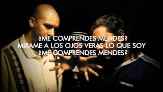 Control Machete  Comprendes Mendes LETRA [upl. by Nivlac]