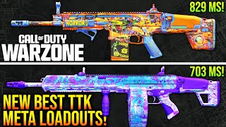 WARZONE New TOP 5 BEST TTK META LOADOUTS To Use WARZONE Fastest TTK Weapons [upl. by Yessej]