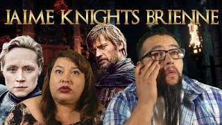 Game of Thrones 8x02 Jaime Knights Brienne Reaction HD [upl. by Lluj]