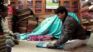 Banarasi saree shop at Varanasi Uttar Pradesh [upl. by Eibbil]