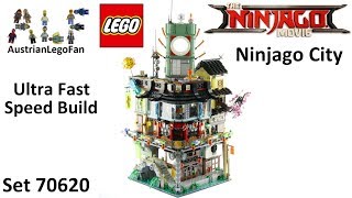 Ultra Fast Speed Build Lego Ninjago Movie 70620 Ninjago City [upl. by Neelasor]