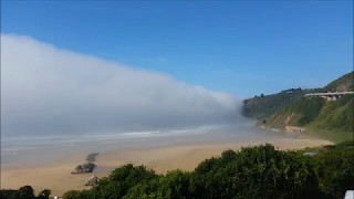 BREATHTAKING SOUTH AFRICA Incoming Fog Layer at Wilderness Beach Garden Route [upl. by Ynohtnael]