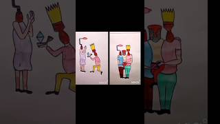 2 Album of cute painter stories😍😍 shorts youtubeshorts viral Blackart [upl. by Anahtor]