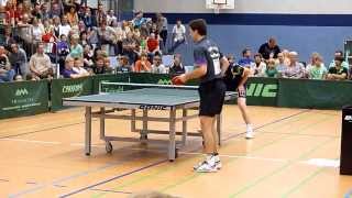 Timo Boll vs Jan Ove Waldner in Mühlhausen 2011 [upl. by Semreh]