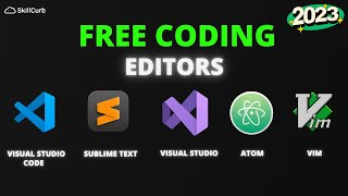 Free Top 5 Coding Editors for windows and mac users in 2023 [upl. by Nahsin111]