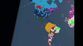 nations roleplay timelapse americas [upl. by Monie837]