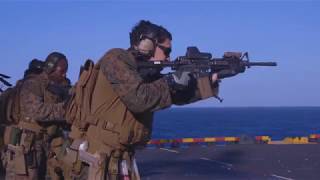 USMC FORCE RECON trigger time aboard USS IWO JIMA LHD 7 [upl. by Avuha165]