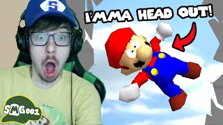 THERE HE GOES  SMG4  Marios Plane Trip Reaction [upl. by Eleinad]