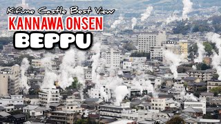 Adeyto ♨️ SMOKING HOT SPRINGS KANNAWA BEPPU Best View  KIFUNE CASTLE ROOFTOP 📽️ HUAWEI P20 PRO [upl. by Mae]