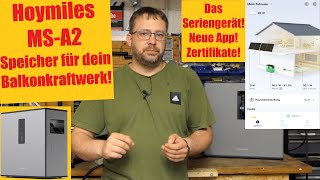 Hoymiles MSA2  Speicher für dein Balkonkraftwerk  Das Seriengerät [upl. by Calderon682]