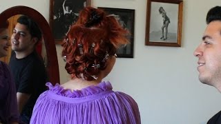 Behind The Scenes Styling Rita Hayworth Hair [upl. by Flossy]