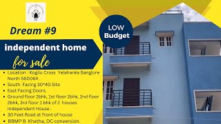 Modern SouthFacing Independent House Kogilu Cross Yelahanka Bangalore 560064 [upl. by Nosreme]