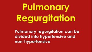 Pulmonary Regurgitation [upl. by Theressa862]