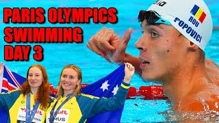 2024 OLYMPIC GAMES  Swimming Day 3 Finals LIVE [upl. by Eitten]