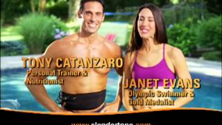 Slendertone System Ab belt commercial with Janet Evans 2012 30 seconds [upl. by Assirolc485]