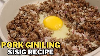 Pork Giniling Sisig Recipe  Easy and Simple Filipino Recipes [upl. by Aidam]