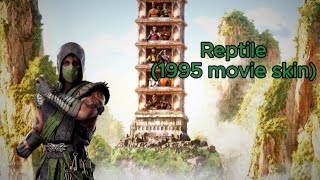 Playing Reptile 1995 movie skin in MK1 Towers [upl. by Araht]