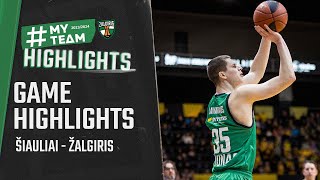 Šiauliai  Žalgiris  Game Highlights  20240114 [upl. by Humpage368]