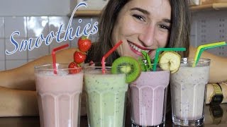 4 leckere Smoothies  ganz einfach selber machen [upl. by Carlen]