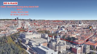 ZURICH RocknRoll Running Series Madrid 2023 fly over the race path [upl. by Arahs]