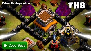 BEST COC WAR BASE Town Hall 8 TH8 with LINK 2024 wPekkacils 0643 [upl. by Battat]