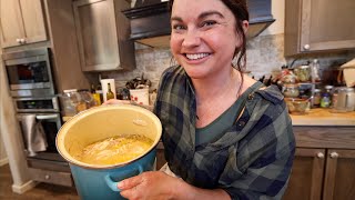 Chicken and Dumplings From Scratch and Mostly Southern  Cook with Me [upl. by Neirbo]